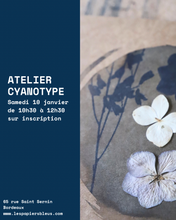 Charger l'image dans la galerie, Atelier cyanotype le 10 janvier de 10h à 12h30 à Bordeaux
