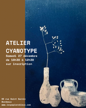 Charger l'image dans la galerie, Atelier cyanotype le 27 décembre de 10h à 12h30 à Bordeaux