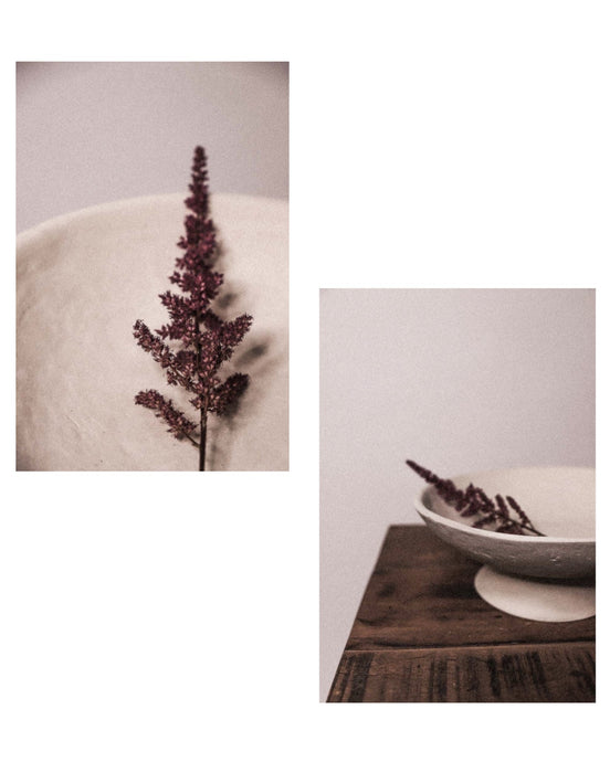 Compotier beige naturel en papier mâché recyclé