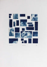 Charger l&#39;image dans la galerie, &quot;Cumulus&quot; composition avec photographies originales au cyanotype