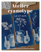Charger l&#39;image dans la galerie, Atelier cyanotype le 27 avril de 17h à 19h