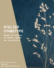 Charger l'image dans la galerie, Atelier cyanotype le 24 janvier de 10h30 à 12h30 à Bordeaux