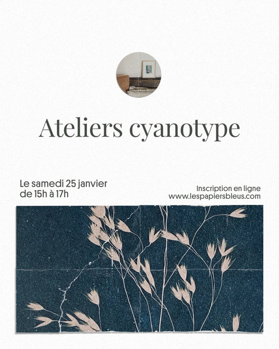 Atelier cyanotype - le 18 janvier de 15h à 17h