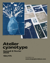 Charger l&#39;image dans la galerie, Atelier cyanotype - le 8 fevrier 2025 de 15h à 17h