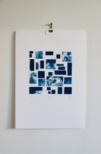 Charger l&#39;image dans la galerie, &quot;Cumulus&quot; composition avec photographies originales au cyanotype