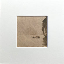 Charger l&#39;image dans la galerie, Photographie &quot;Halong bay boat&quot; cyanotype avec virage partiel